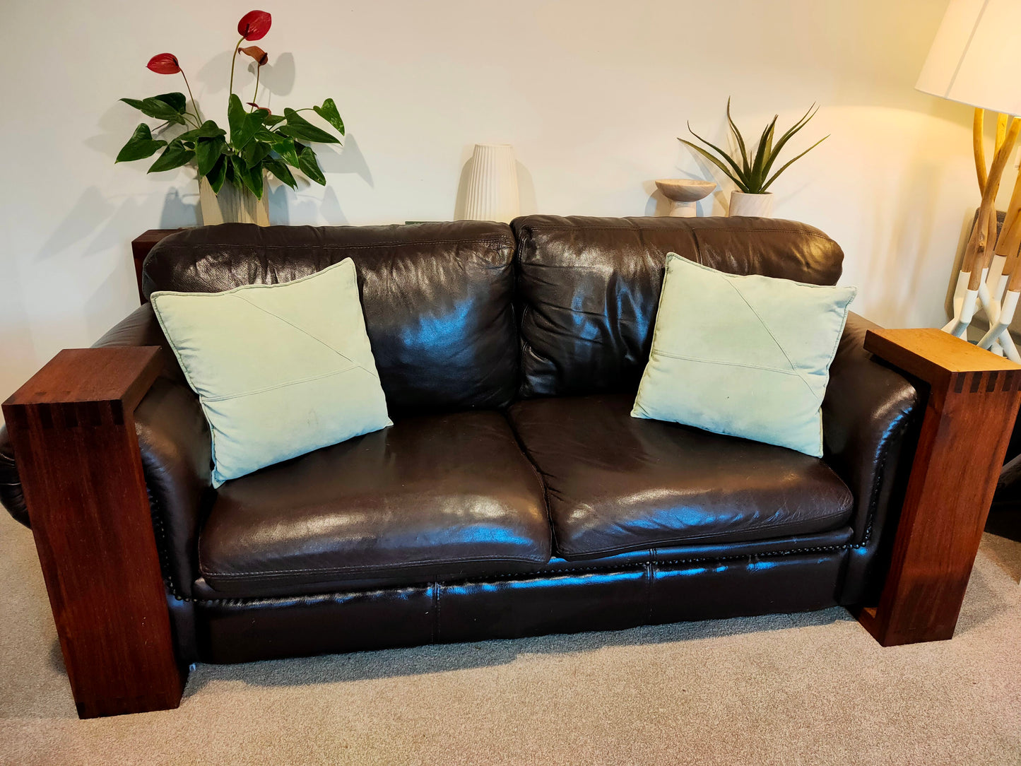 Kwila (Merbau) Sofa Armrest Table