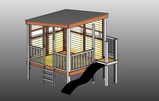 Acacia Playhouse (#2) - Medium Painted