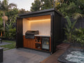 BBQ Bifold Outdoor Kitchen Complete (#8) 2.4m | Matador Built-In | Acacia WoodworX NZ
