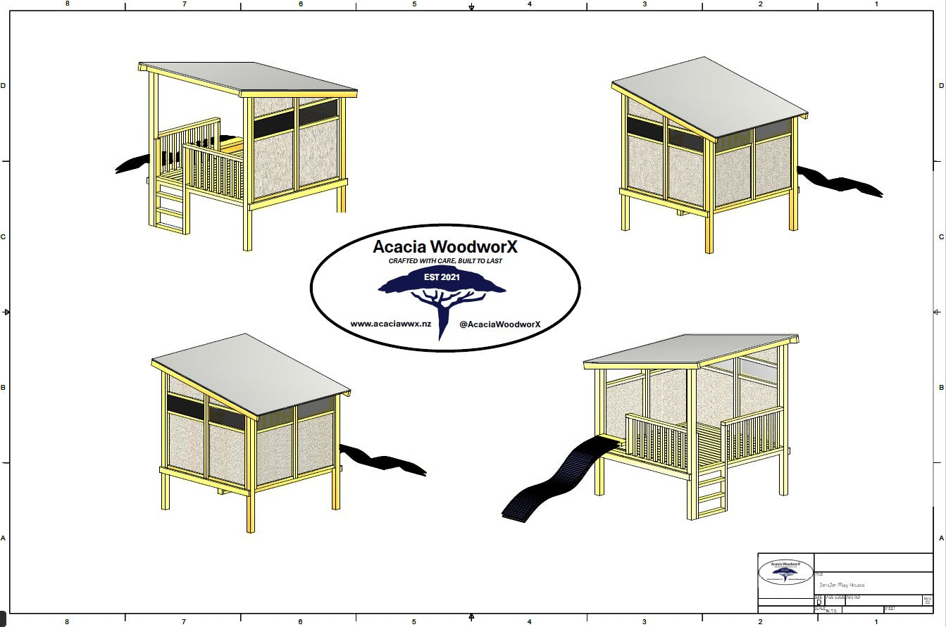 Acacia Playhouse (#1) - Small Natural