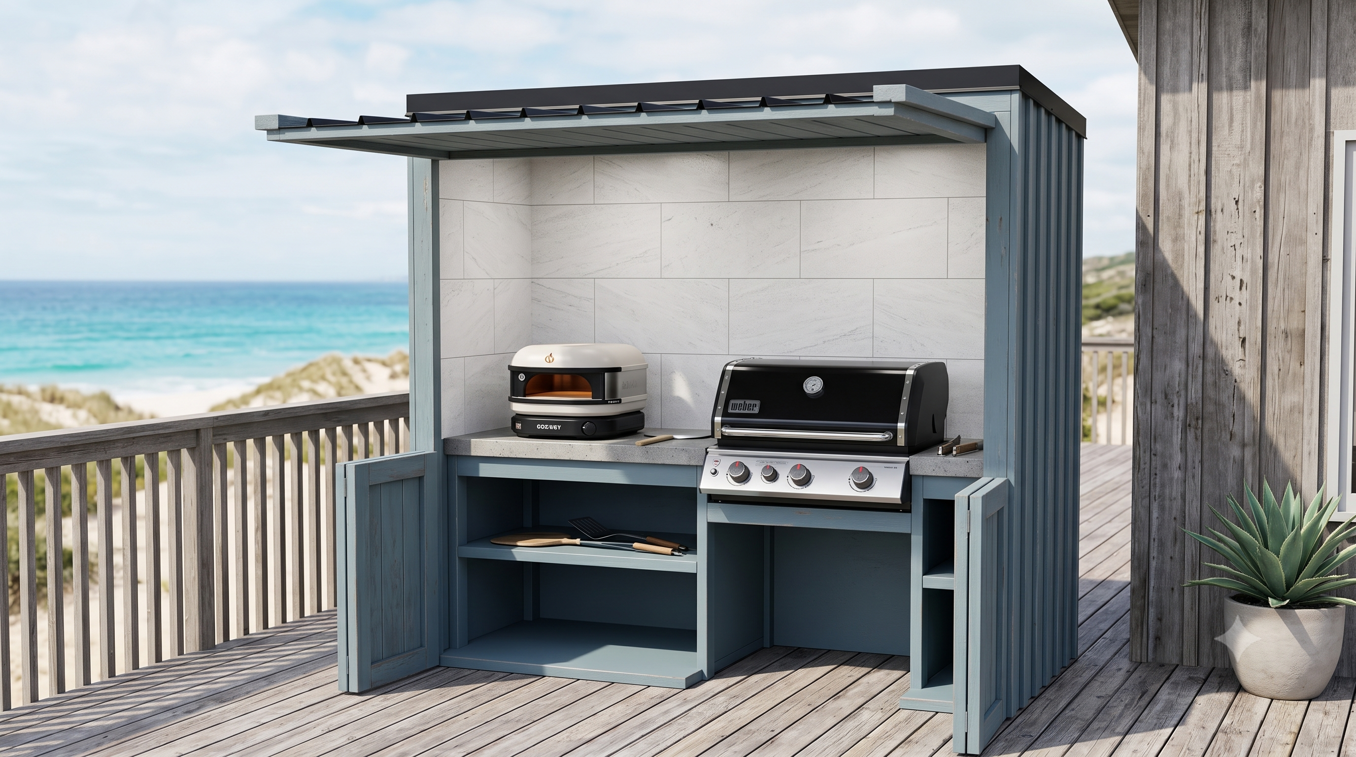 Custom BBQ Enclosure & Outdoor Kitchen Collection