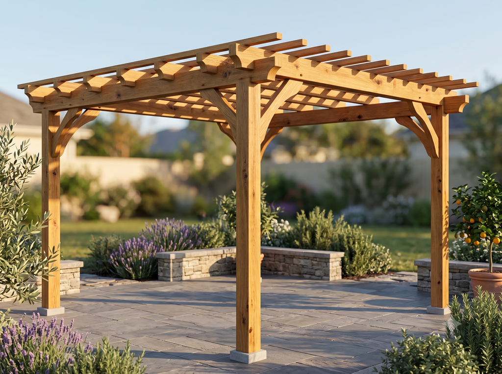 Pergola 4m x 4m | H3.2 SG8 Pine | Freestanding | NZ Made