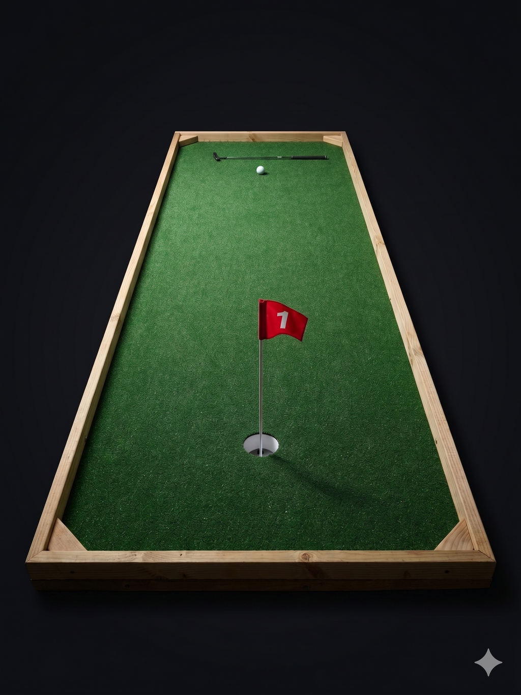 Custom Mini-Golf Putting Green | 1.2 × 4.8m