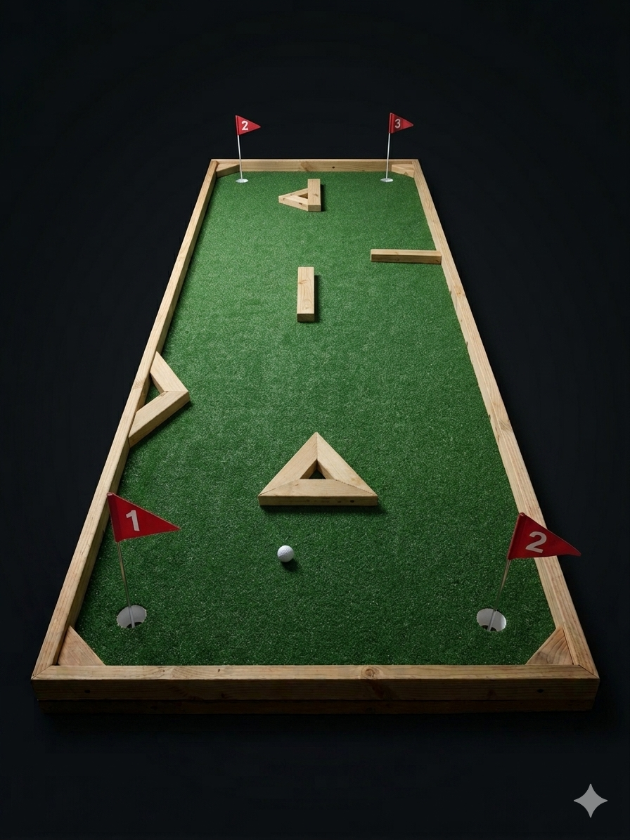 Custom Mini-Golf Putting Green | 1.8 × 4.8m