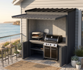 BBQ Kitchen Complete (#2) 2.4m | Weber Genesis E-360 Built-In | Outdoor Kitchen NZ