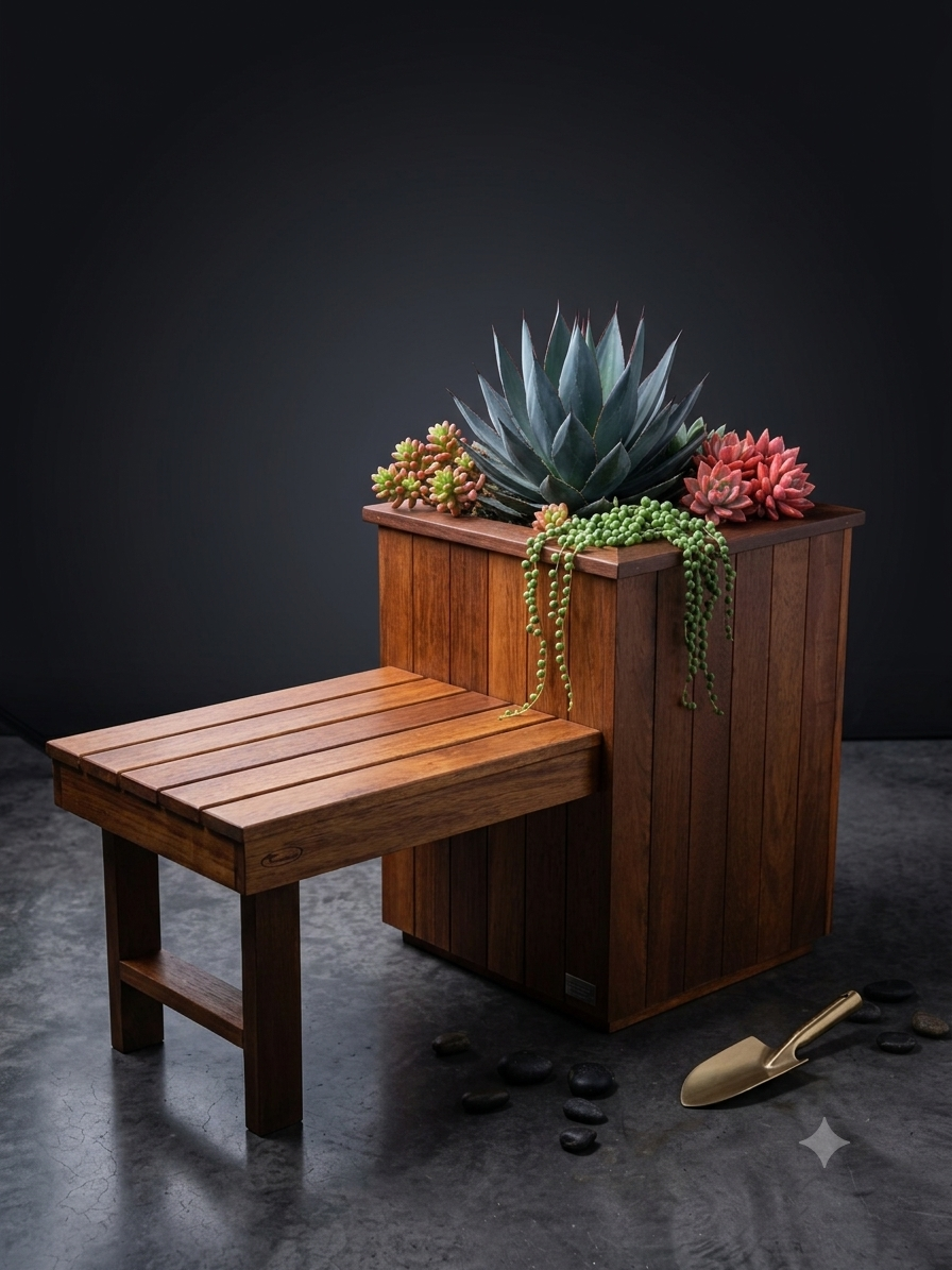 Kwila Modular Planter Bench | Combination #2