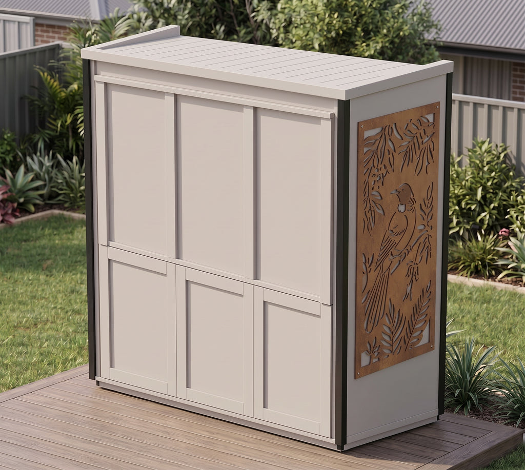 BBQ Outdoor Kitchen Complete (#7) 2.4m | Matador Built-In | Acacia WoodworX NZ