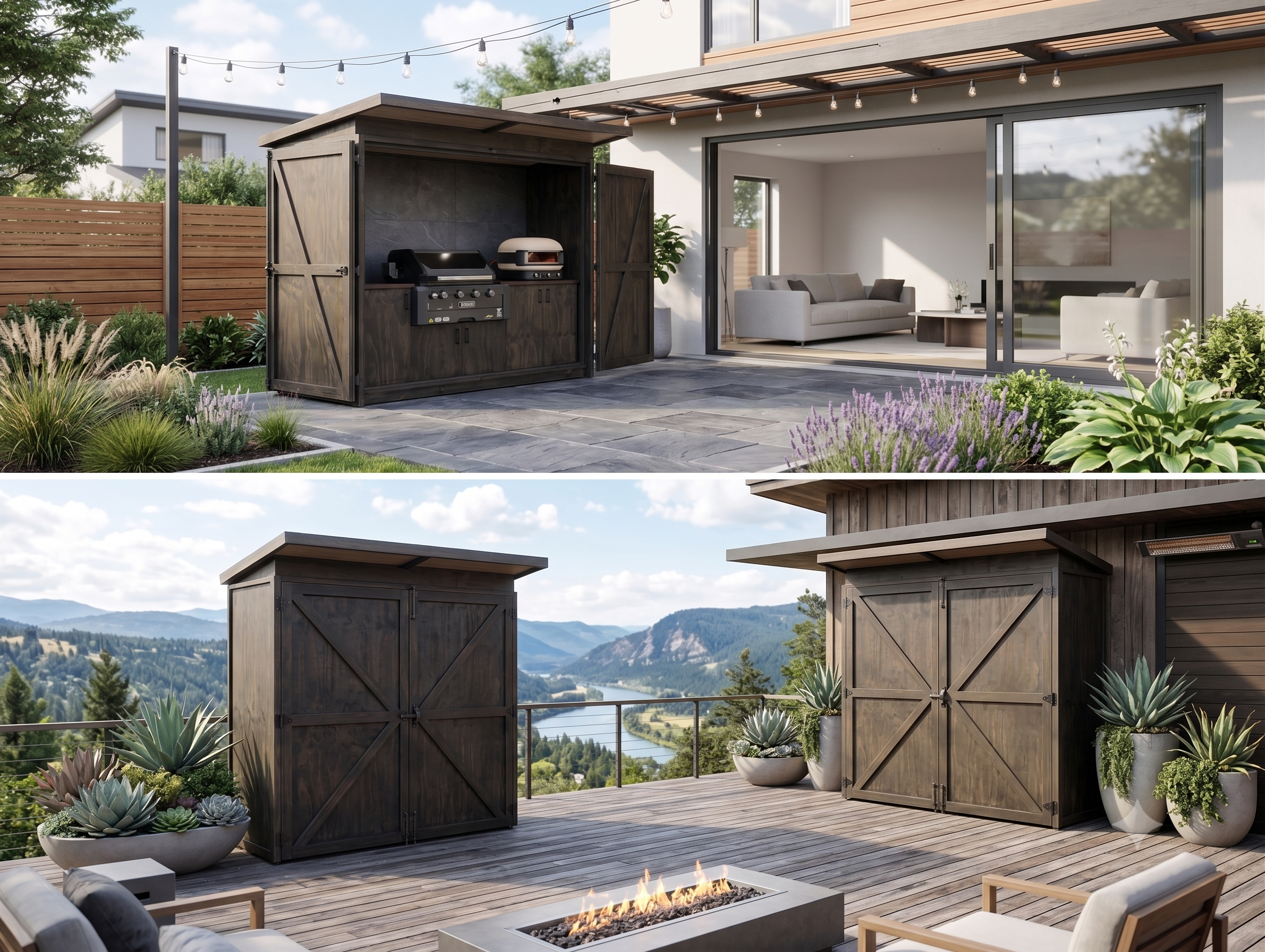 Custom BBQ Enclosure & Outdoor Kitchen Collection