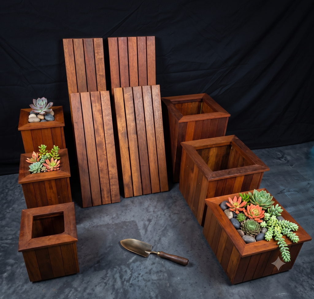 Kwila Modular Planter Bench | Combination #8