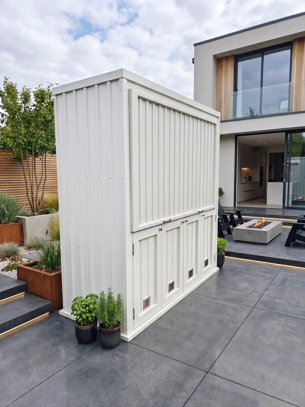 BBQ Outdoor Kitchen Enclosure (#6) 2.25m | Custom Built-In | Acacia WoodworX NZ