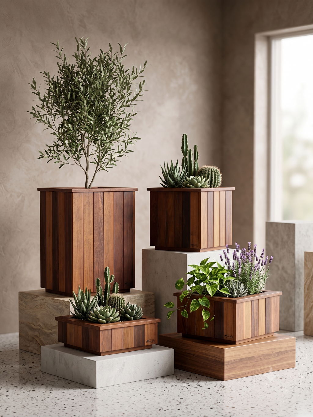 Kwila Planter Box | 450 × 450 × 450mm