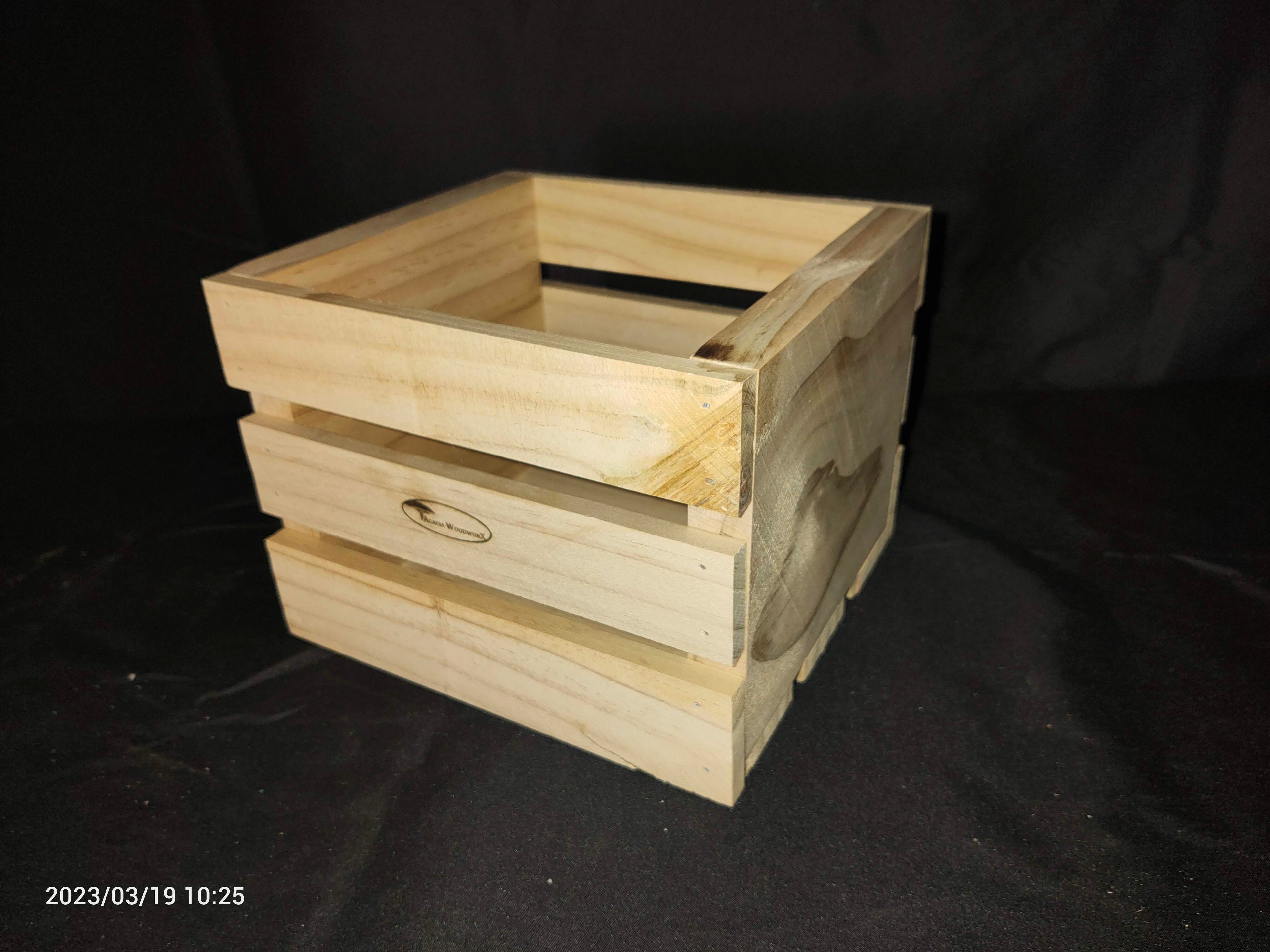 Rustic Wooden Mini Crate