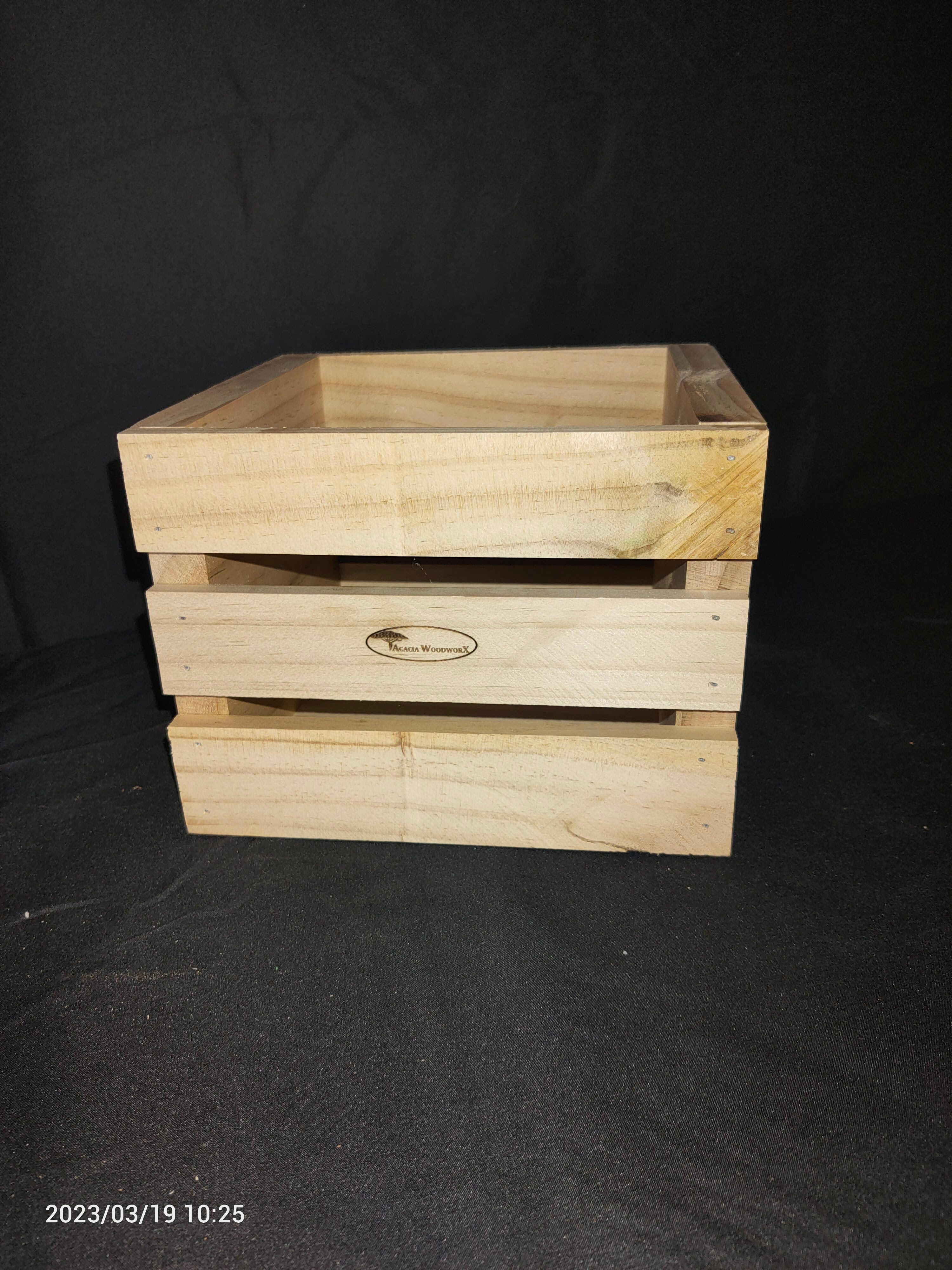 Rustic Wooden Mini Crate