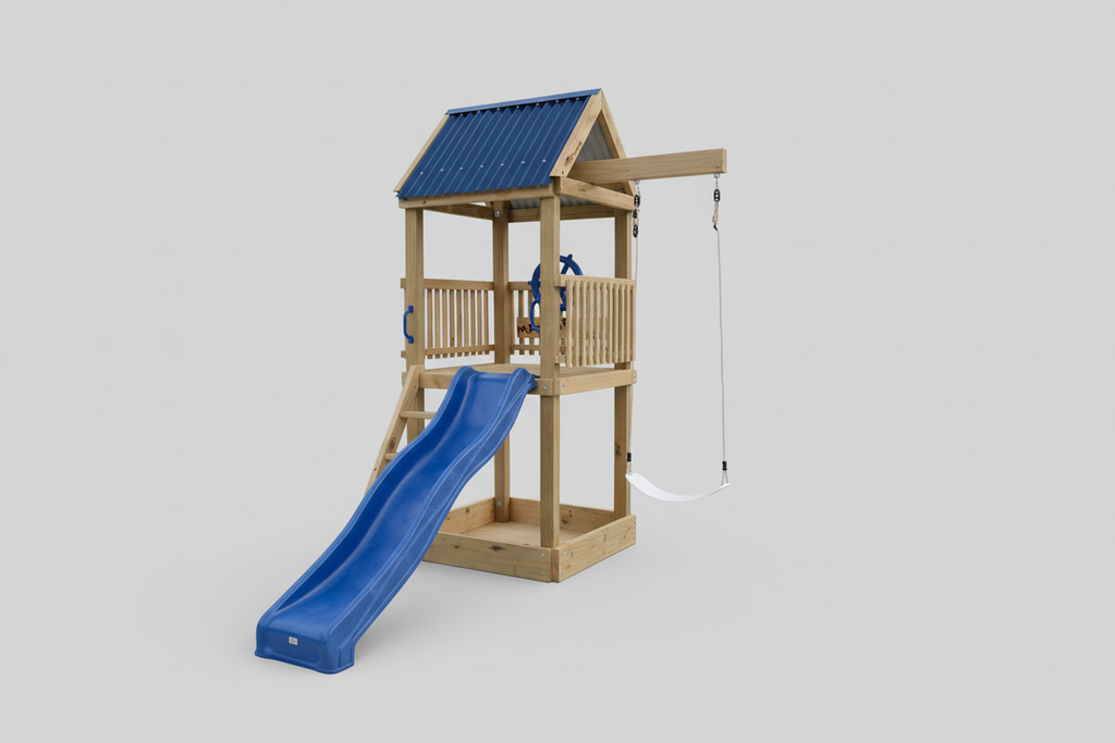 Standard 1.2mx1.2m Play Tower (#3) - with slide and swings