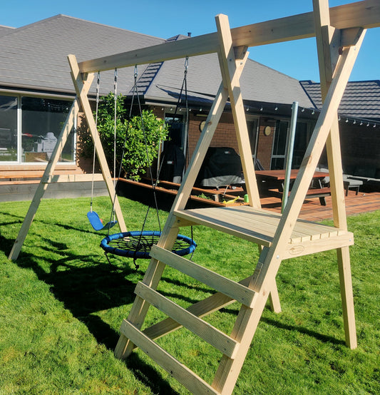 Playground Frame Set (#5) - with Net Swing, no slide