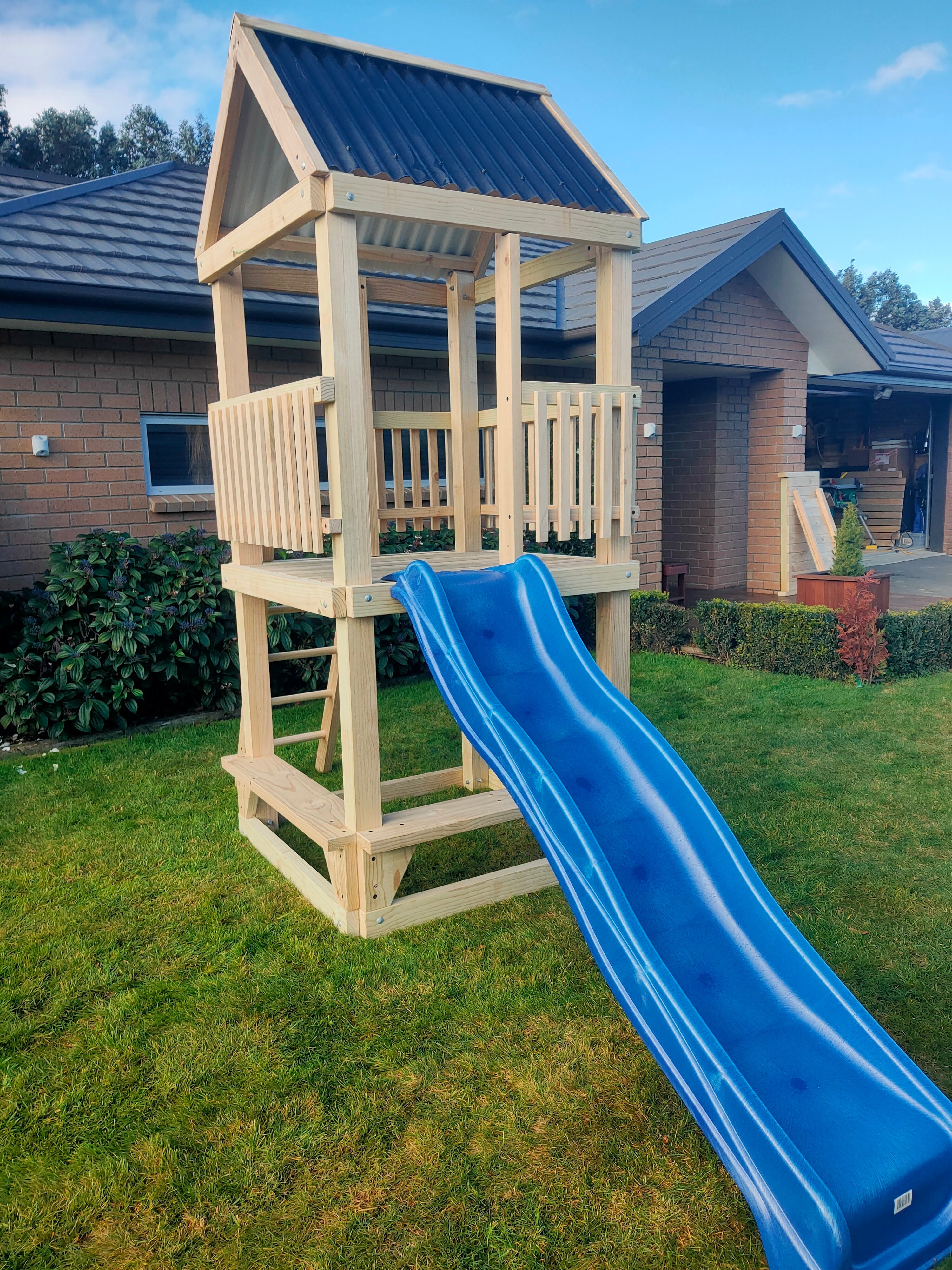 Standard 1.2mx1.2m Play Tower (#2) - with slide