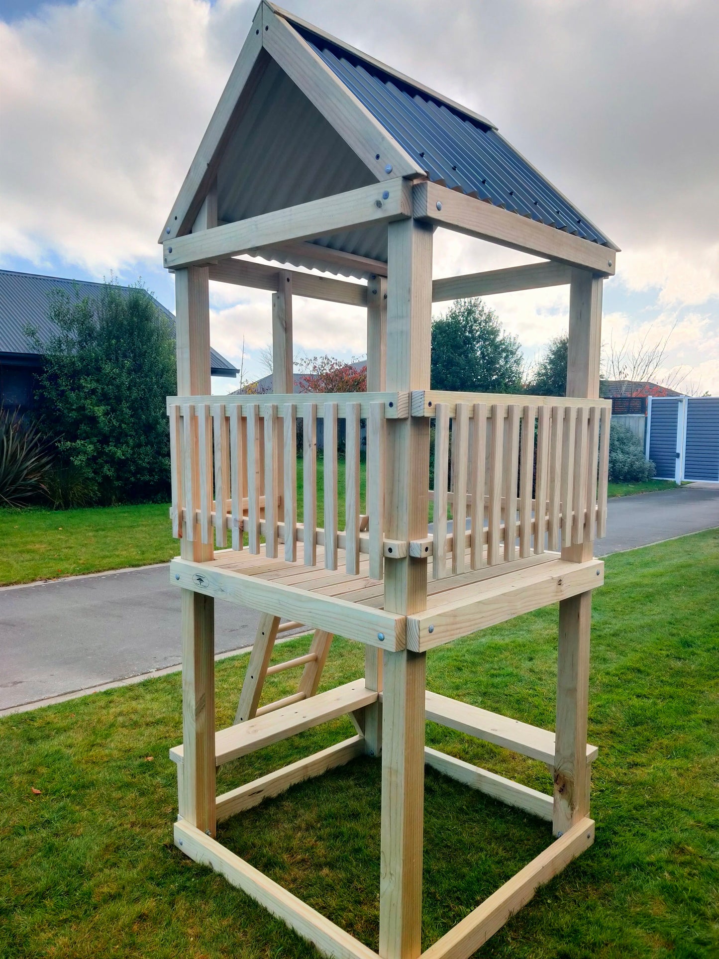 1.2mx1.2m Playground Tower (#1) - no slide, no swings