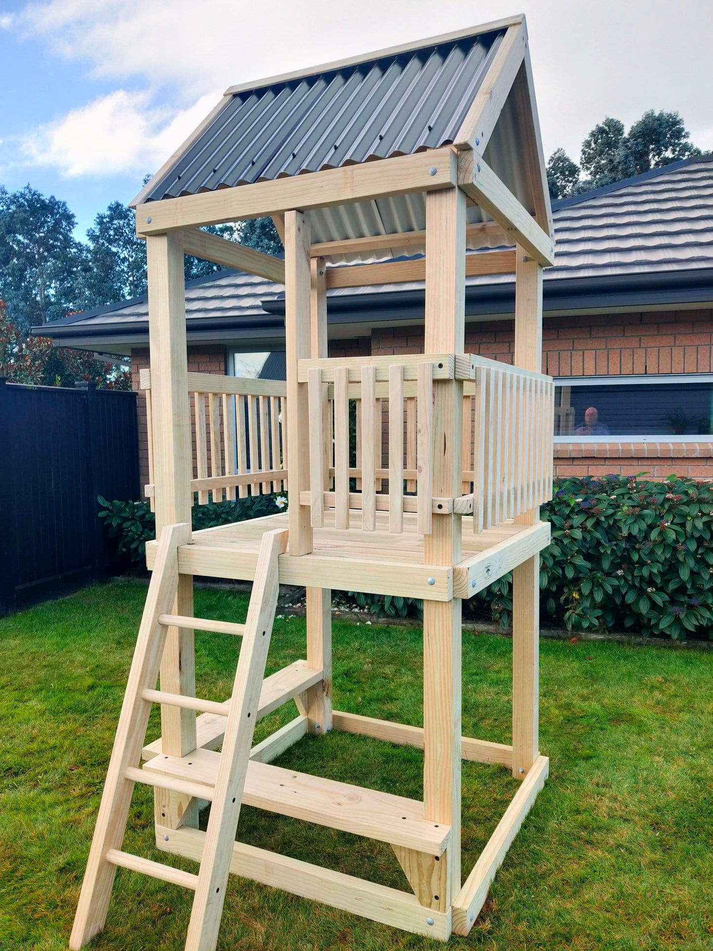 1.2mx1.2m Playground Tower (#1) - no slide, no swings