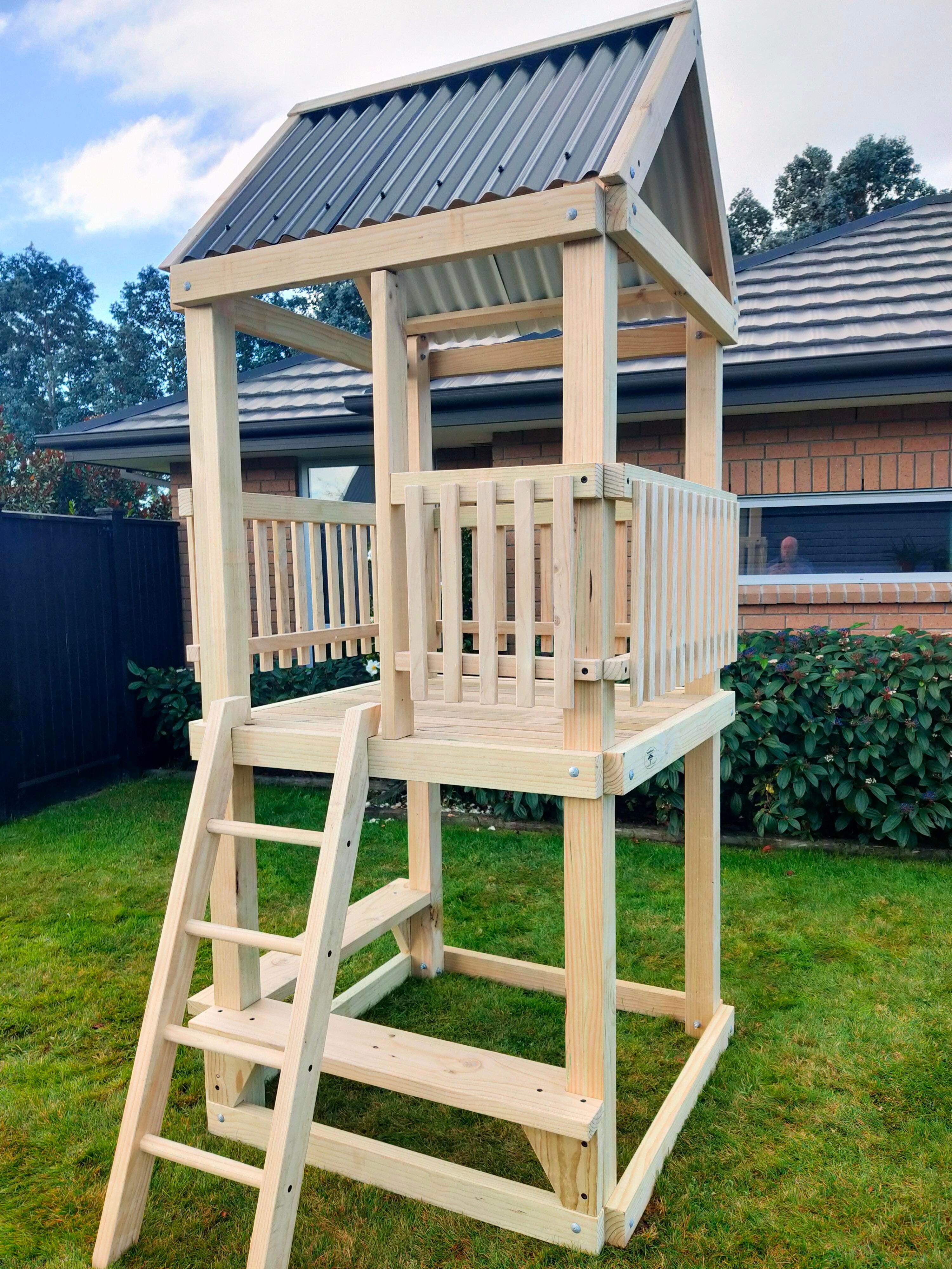 Standard 1.2mx1.2m Play Tower (#1) - no slide, no swings