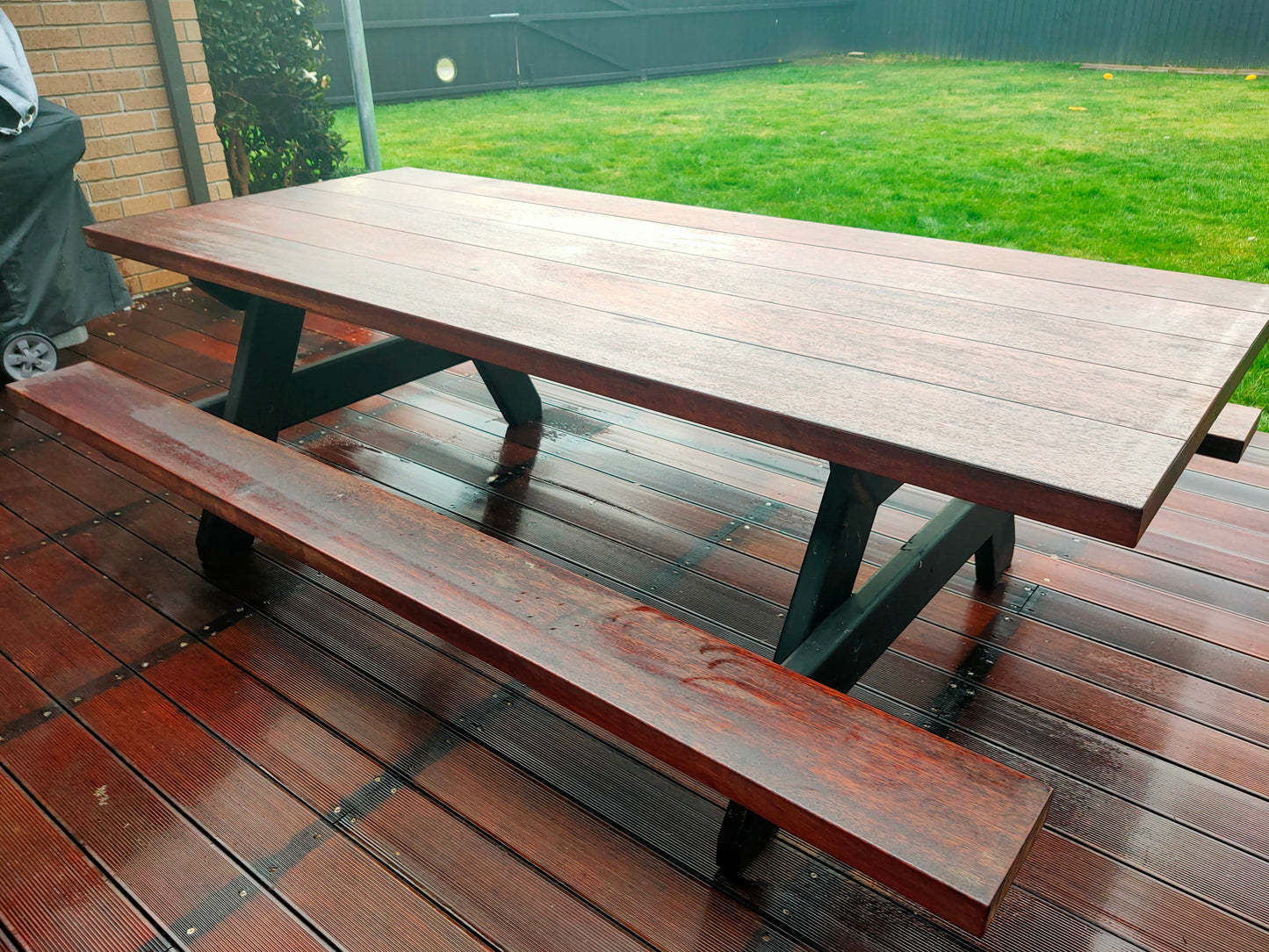 Kwila (Merbau) Picnic Table - 8-10 seater