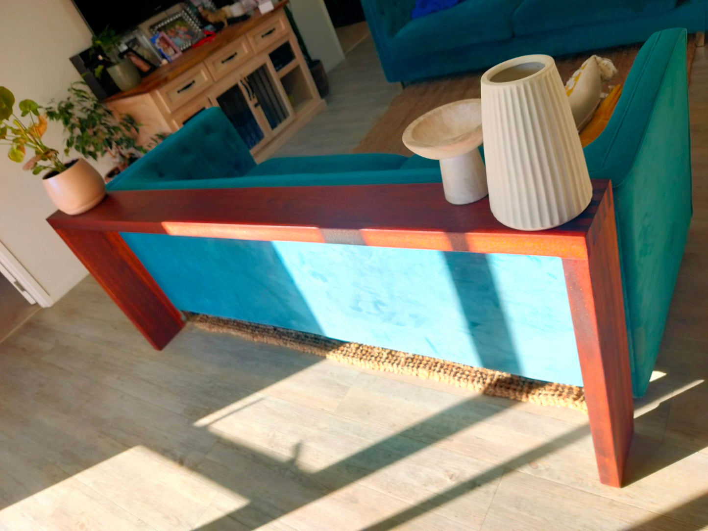 Kwila (Merbau) Sofa Back Table
