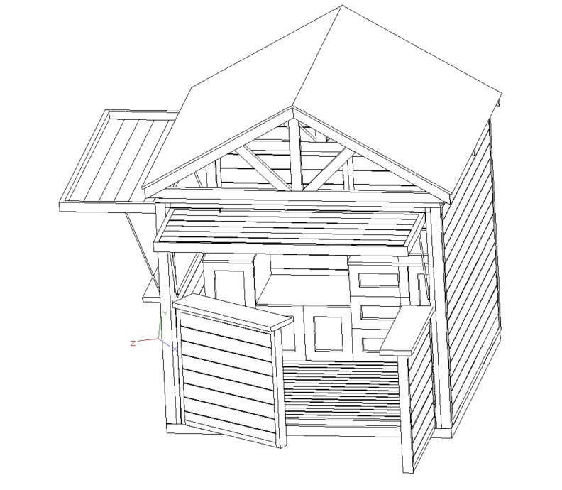 BBQ Bar Complete (#2) - 2.4mx2.4m Station