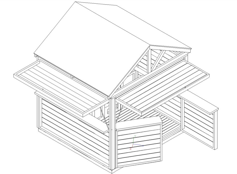 BBQ Bar Complete (#2) - 2.4mx2.4m Station