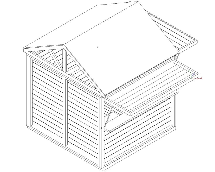 BBQ Bar Complete (#2) - 2.4mx2.4m Station