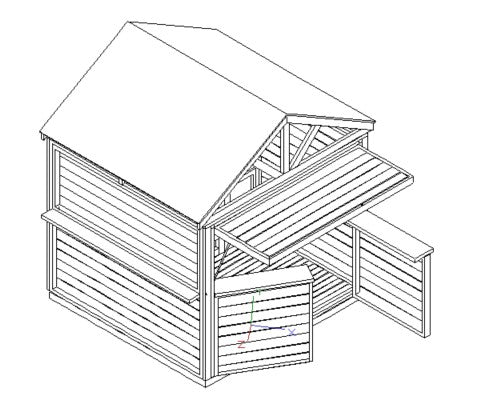 BBQ Bar Complete (#2) - 2.4mx2.4m Station