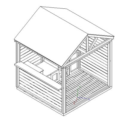 BBQ Bar Complete (#2) - 2.4mx2.4m Station