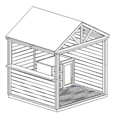 BBQ Bar Complete (#2) - 2.4mx2.4m Station