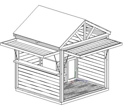 BBQ Bar Complete (#2) - 2.4mx2.4m Station