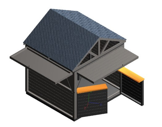 BBQ Bar Complete (#2) - 2.4mx2.4m Station