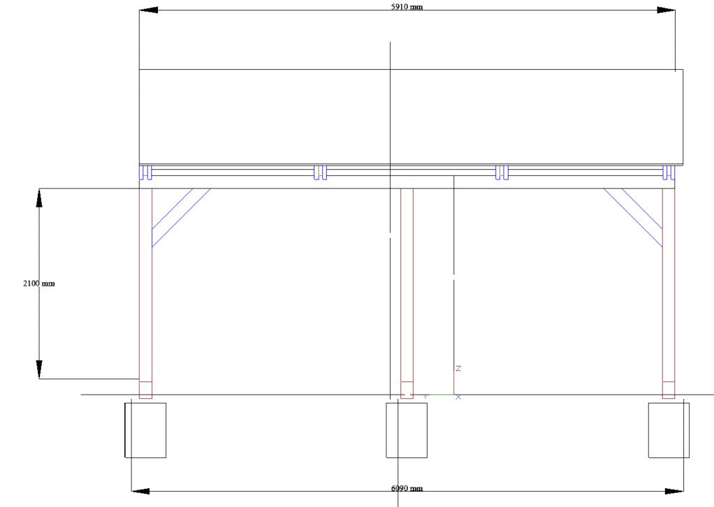 4.5mx6.0m Canopy (Carport / Outside Kitchen / Pergola / BBQ Area)
