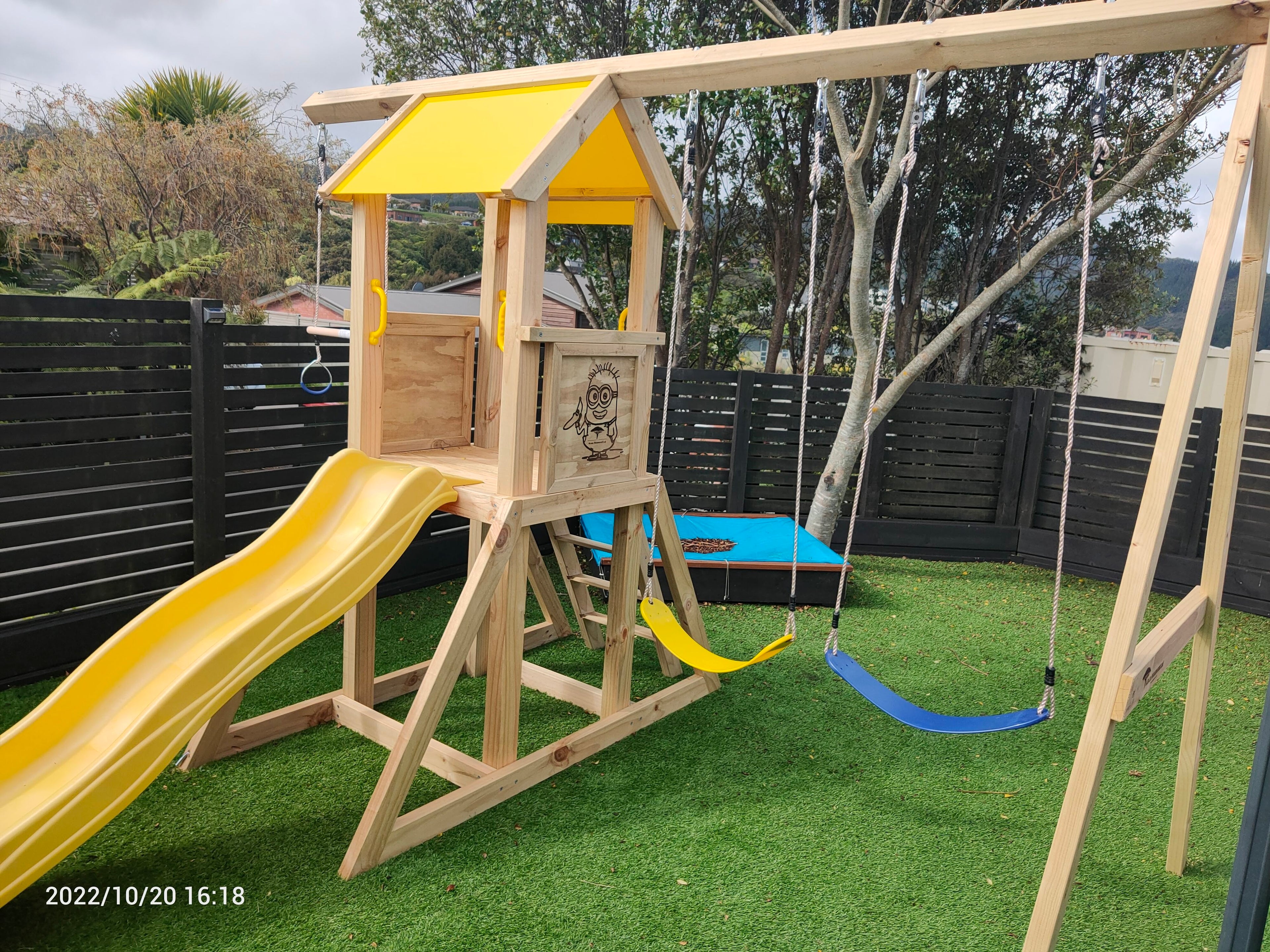The Minion Playset (#2) - with Trapeze, Slide and Swings