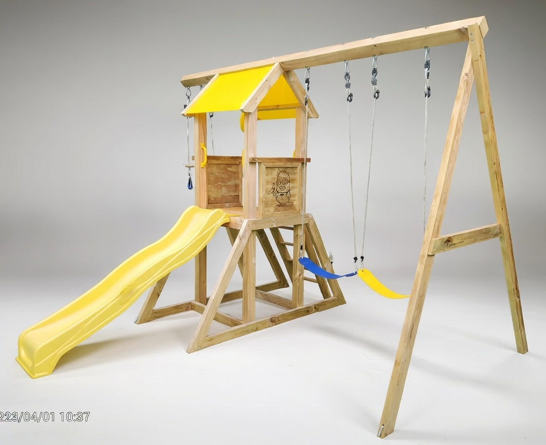 The Minion Playset (#2) - with Trapeze, Slide and Swings