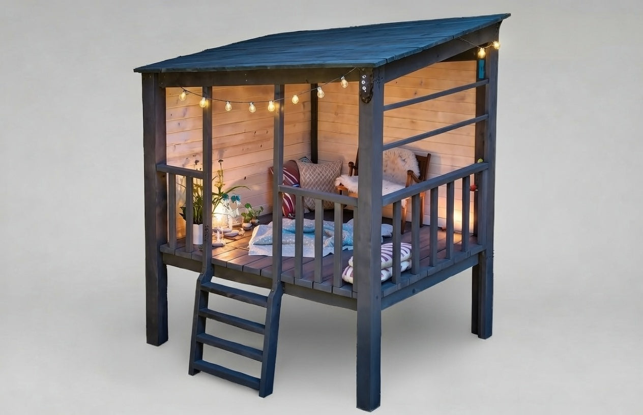 Acacia Playhouse (#2) - Medium & Painted