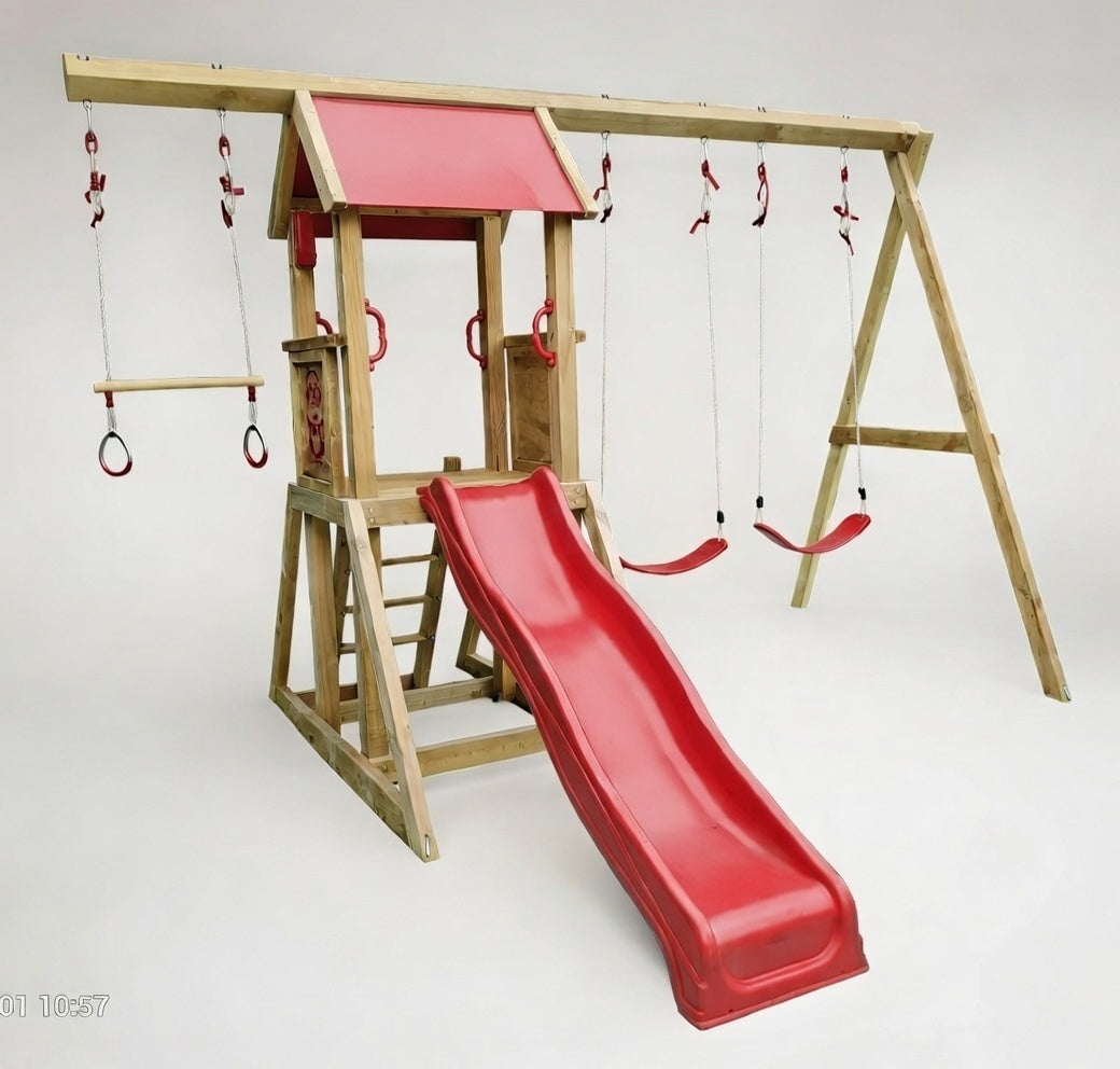 The Minion Playset (#2) - with Trapeze, Slide and Swings