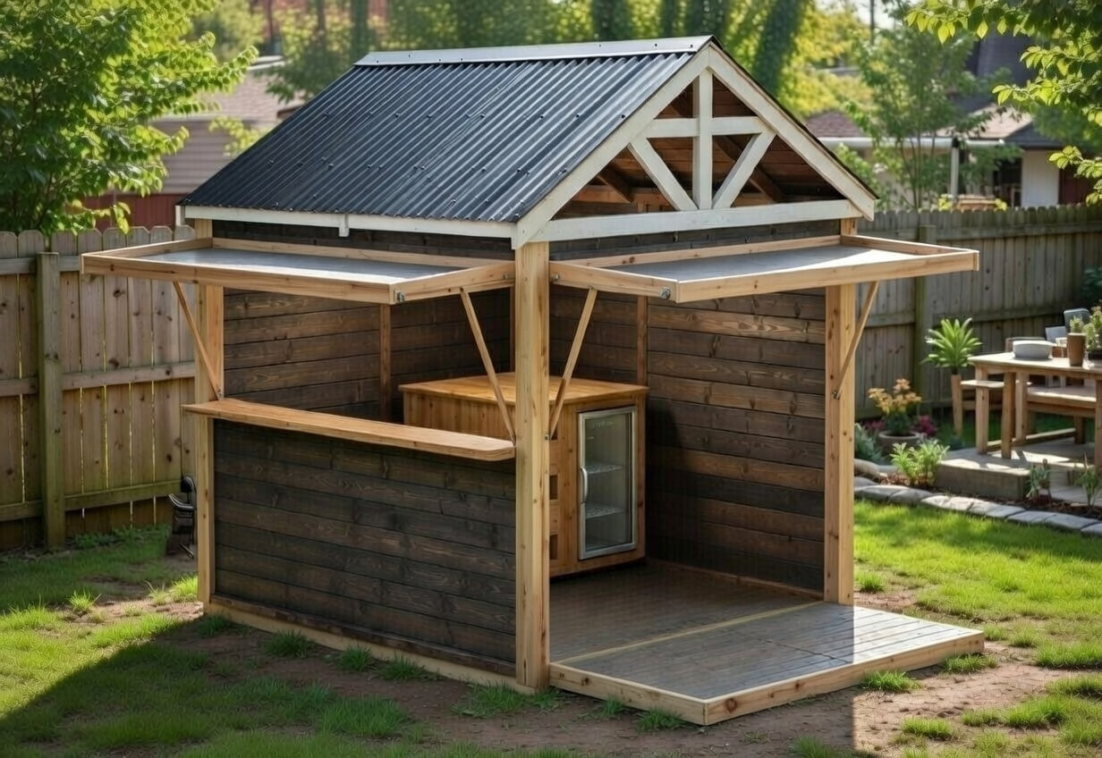 BBQ Bar Complete (#2) - 2.4mx2.4m Station