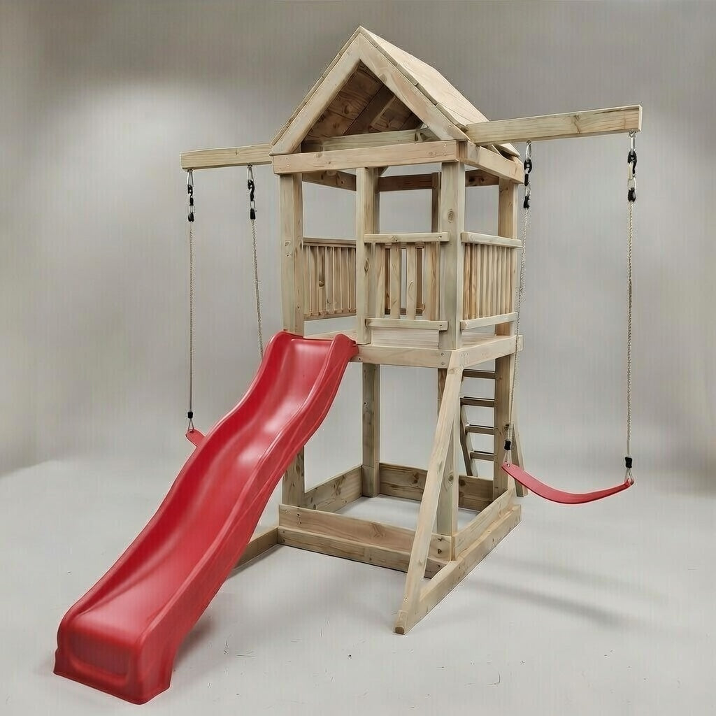 Standard 1.2mx1.2m Play Tower (#3) - with slide and swings