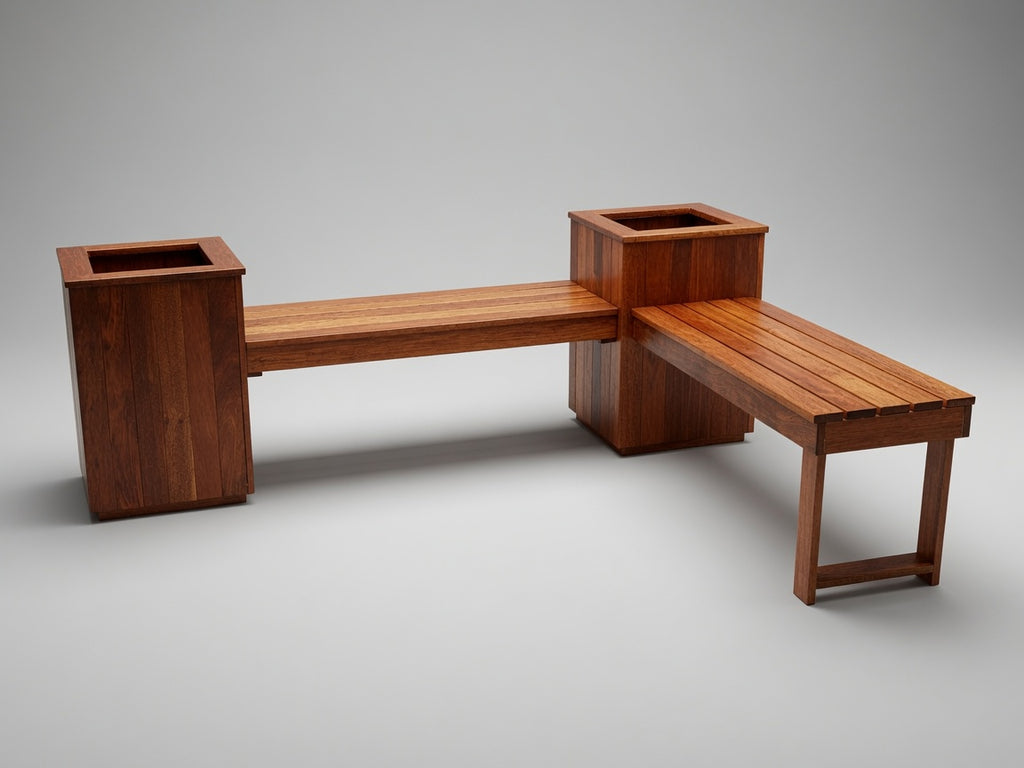 Kwila Modular Planter Bench | Combination #7