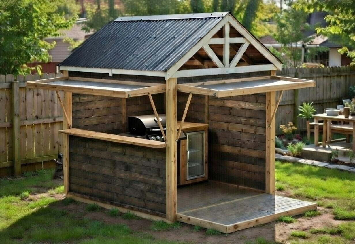 BBQ Bar Complete (#2) - 2.4mx2.4m Station