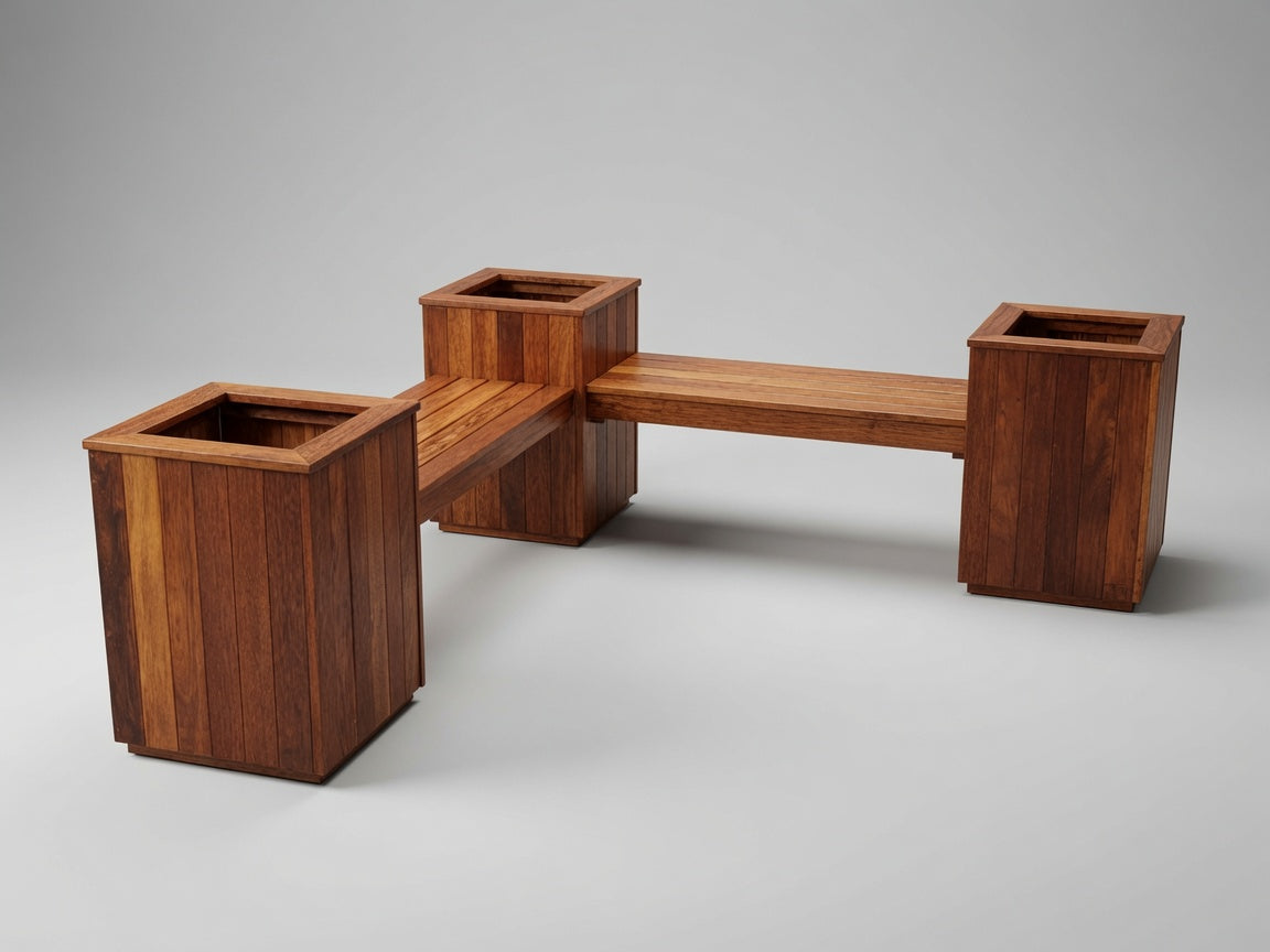 Kwila Modular Planter Bench | Combination #6