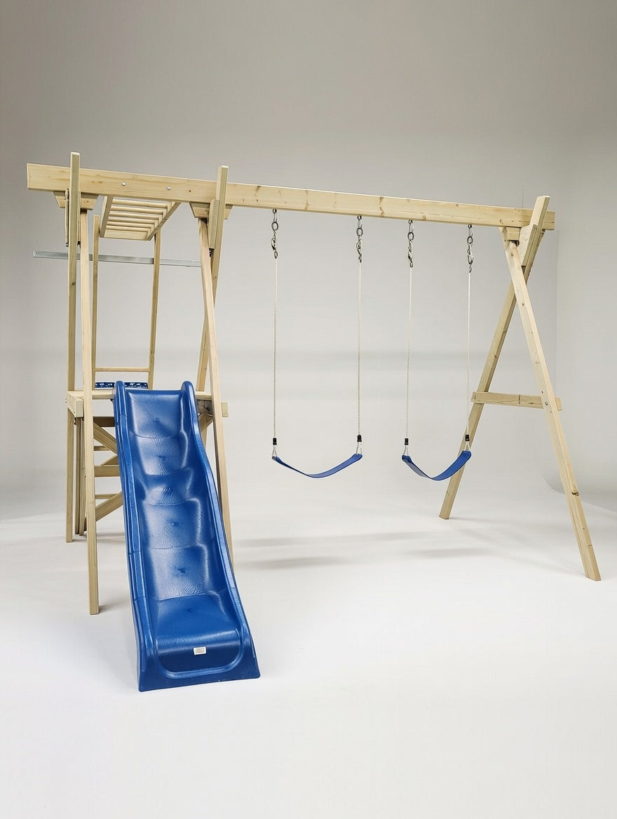 Small Play Frame Set (#3) - with Monkey Bars and Slide