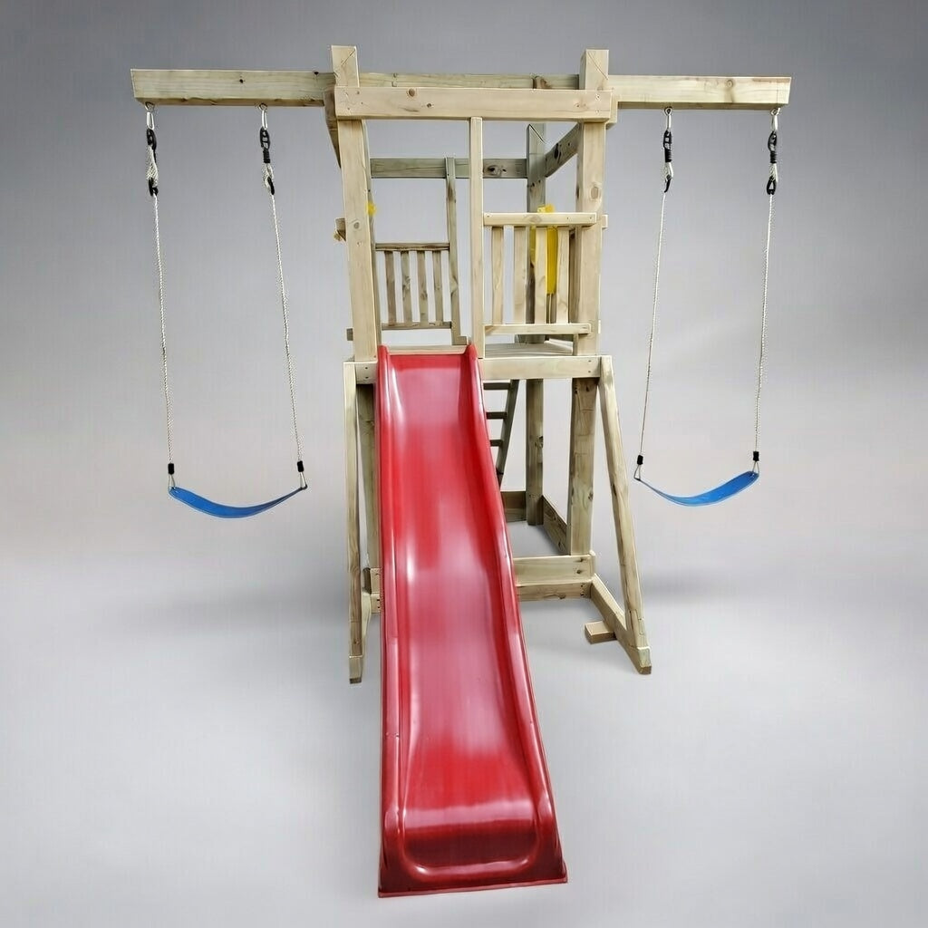 Standard 1.2mx1.2m Play Castle (#4) - with slide and swings