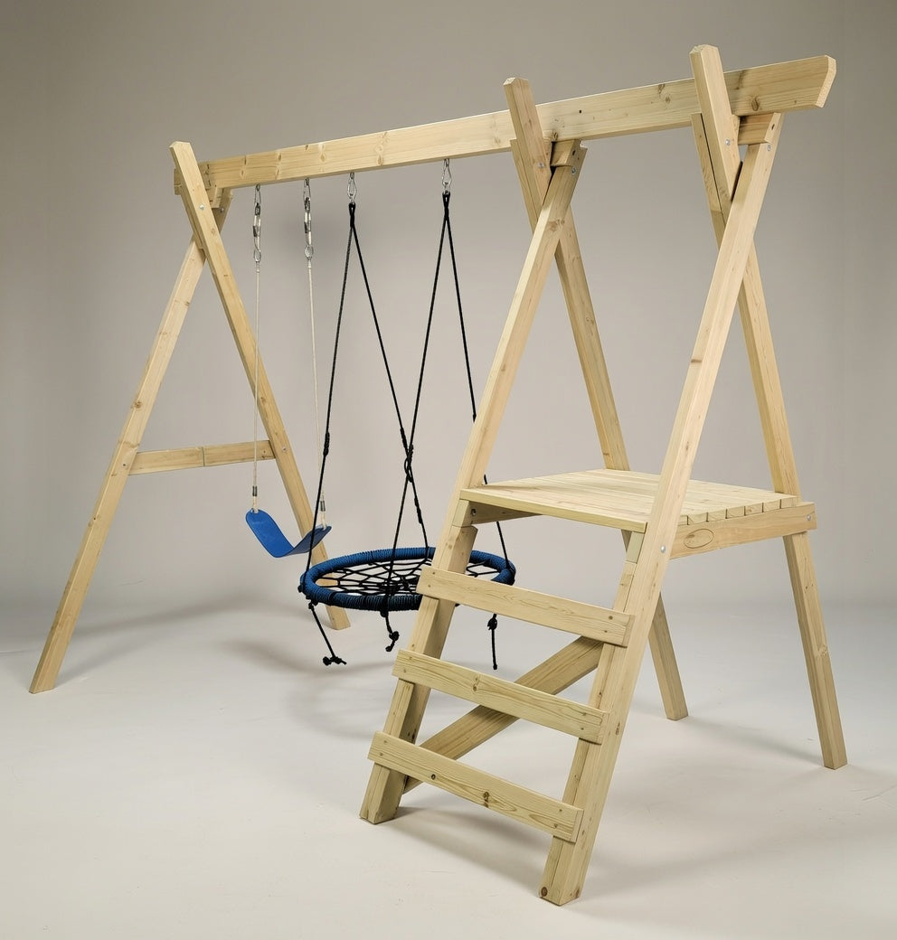 Small Play Frame Set (#5) - with Net Swing, no slide