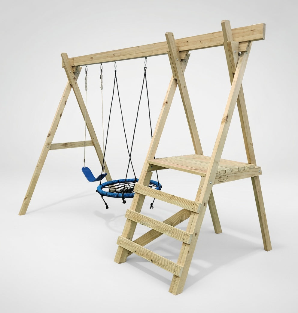 Small Play Frame Set (#5) - with Net Swing, no slide
