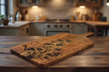 Floral Vine with Birds Engraved Wooden Serving Board