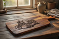 Charcuterie: Vintage Tractor Engraved Wooden Serving Board