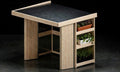 BBQ Enclosure (#3) 2.1m, Bifold WPC Doors, Cantilever Roof & Planter | Outdoor Kitchen Cover NZ